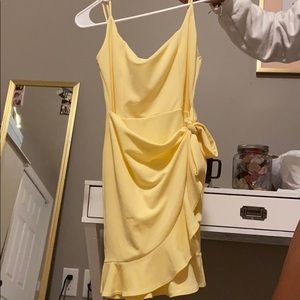lucy in the sky yellow homecoming dress